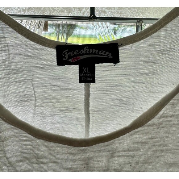 Women’s Flowy Lace Bottom Tank Top White (681) - Picture 3 of 3